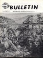 National Model Railroad Association Bulletin cover November 1970
